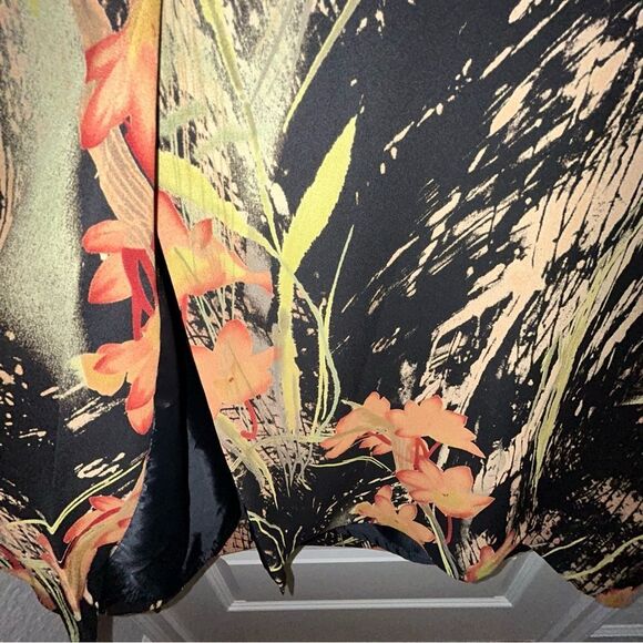 Leslie Fay Floral Print Sleeveless Maxi Dress Long Sleeve Blouse Top 2 Pc. Set - Picture 11 of 15